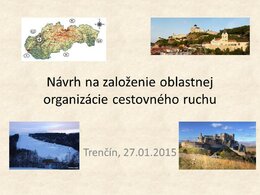 Pracovné stretnutie k zriadeniu oblastnej organizácie cestovného ruchu